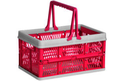 Premier Housewares Hot Pink Folding Storage Basket